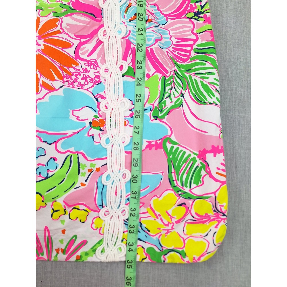 Lilly Pulitzer Target 20th Anniversary Floral Shift Dress Pink Blue Size 16 - Picture 4 of 7